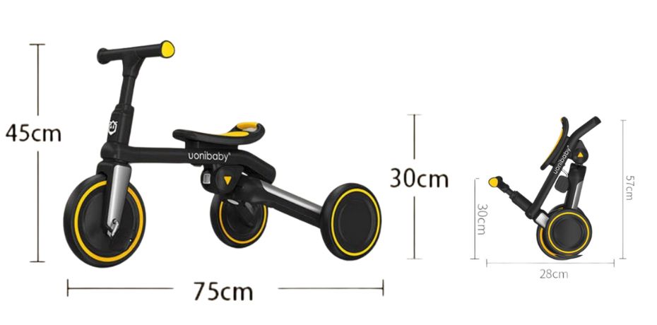 Size of S881 Baby stroller tricycle