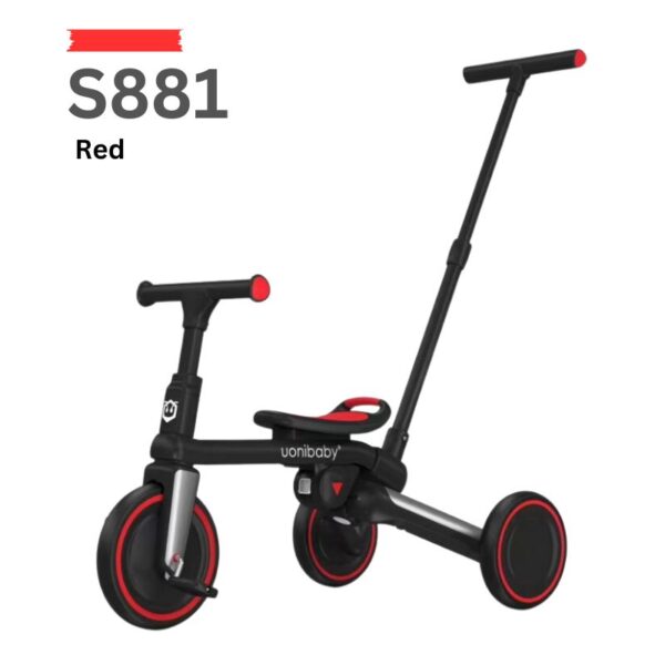 Uonibaby new 5 in 1 baby tricycle Red Wholesale and OEM